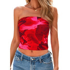 Print Tube Top Strapless - Piña Colada