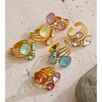 Multi-Color Crystal Ring