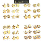 FLowers 6Pairs Earring - Piña Colada