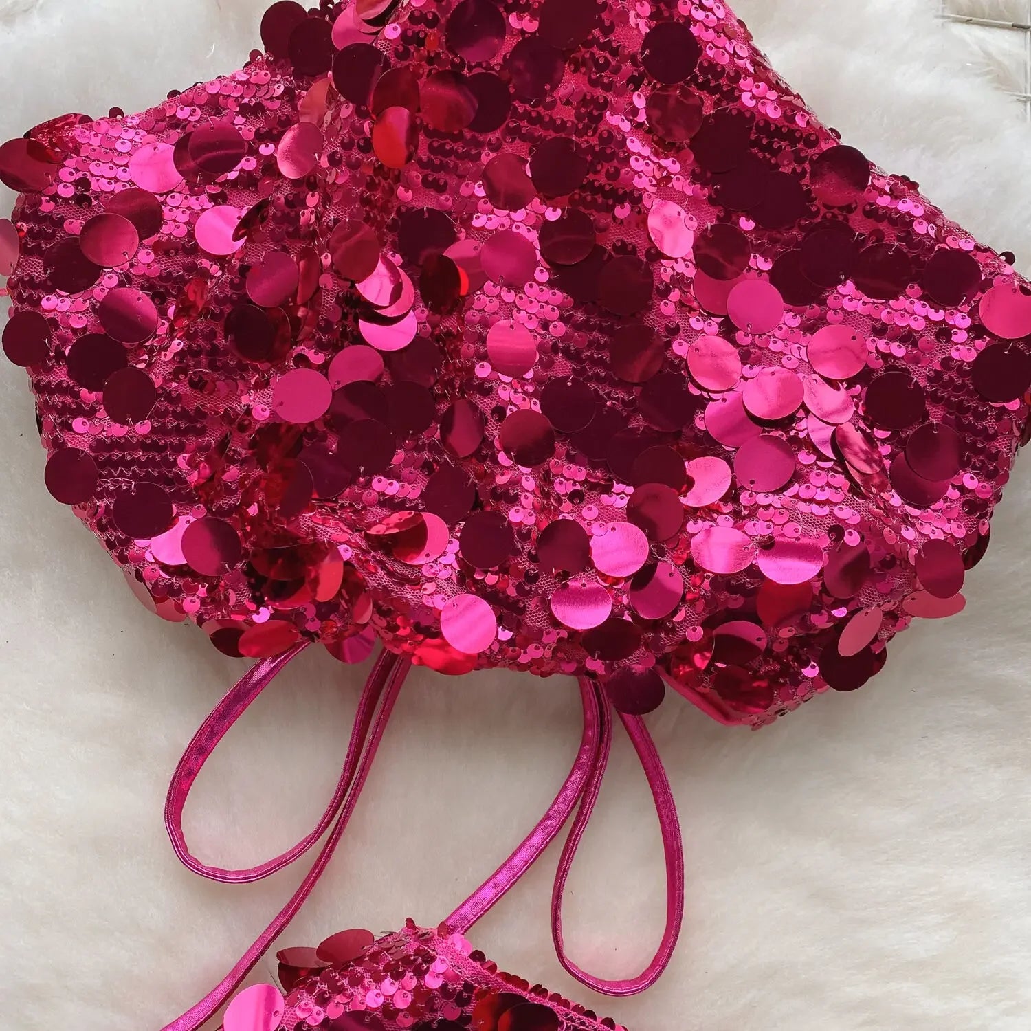 Sequin Top And Skirt Set Sparkly - Piña Colada
