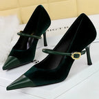 Pumps Pointed High Heels Stilettos - Piña Colada
