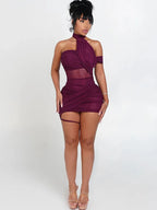 Halter Neck Mini Dress