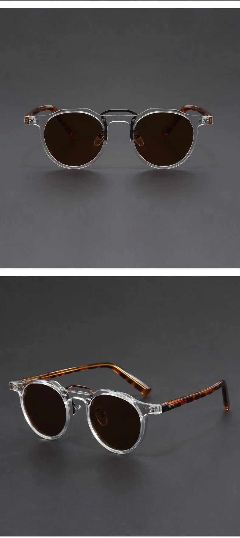 Retro Metal Frame Oval Sunglasses - Piña Colada