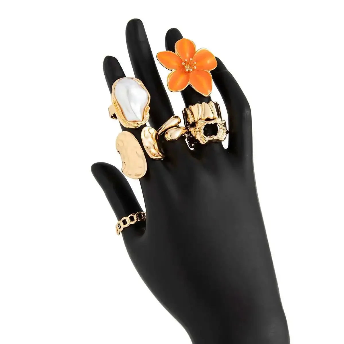 Pearl Open Rings - Piña Colada