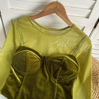 Velvet Short Top - Piña Colada