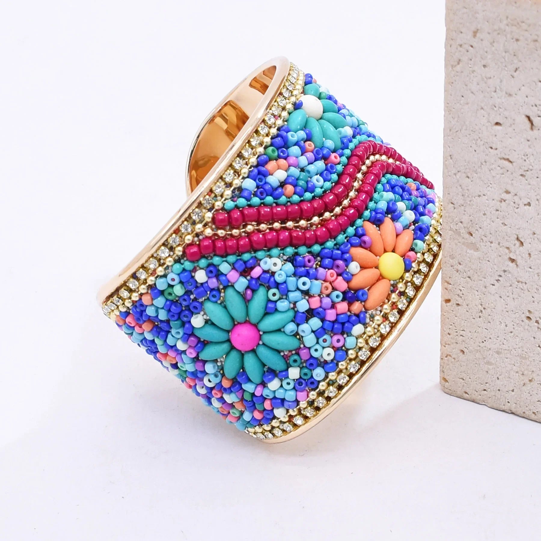 Bohemian Colorful Rice Beads Handmade - Piña Colada