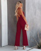 Sleeveless Lace Sling Jumpsuit for Women - Piña Colada