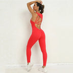Seamless Sleeveless Yoga Jumpsuit for Women - Piña Colada