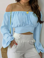 Off Shoulder Blouse - Piña Colada
