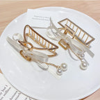Metal Geometric Hair Claws - Piña Colada