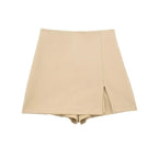 Front Slit Shorts - Piña Colada