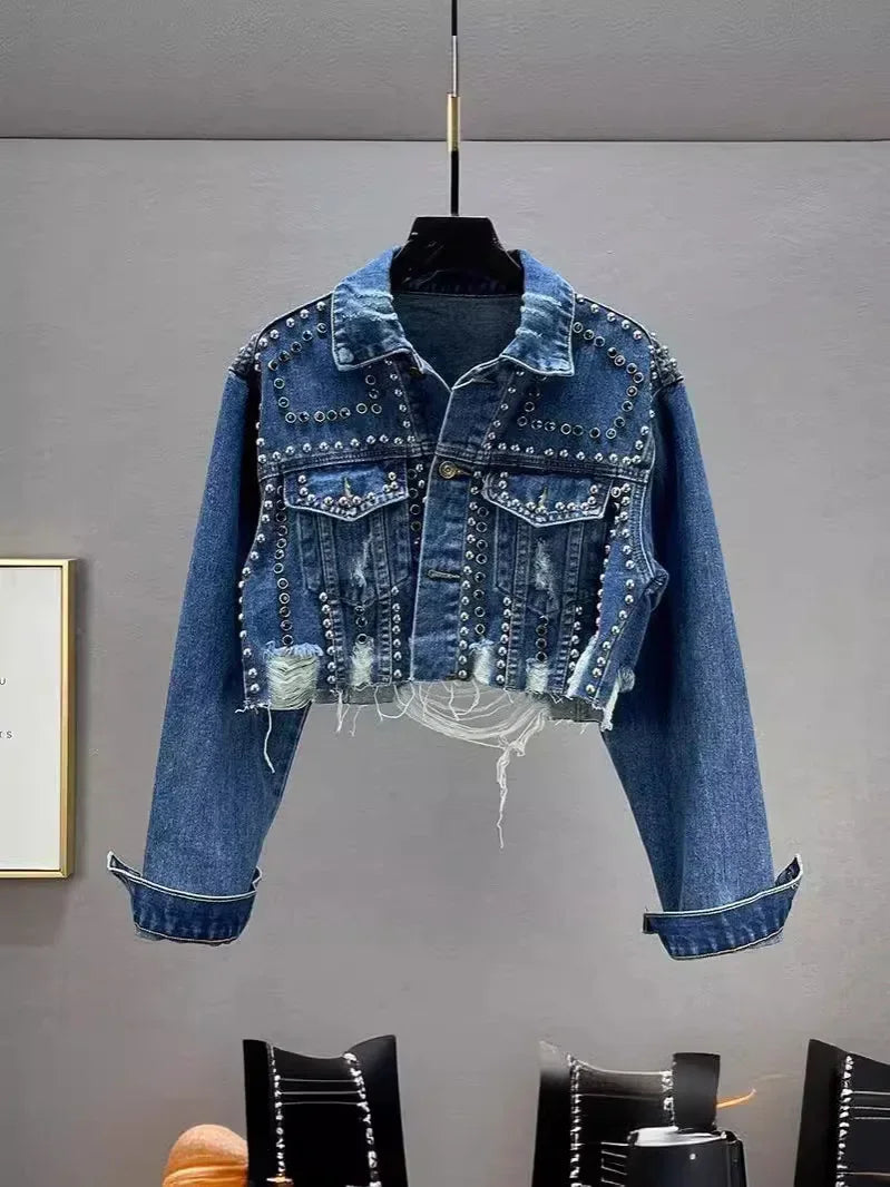 Detail Denim Jacket - Piña Colada