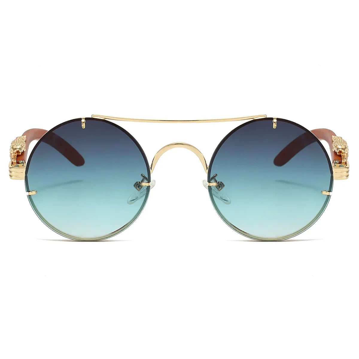 Vintage Round Sunglasses - Piña Colada