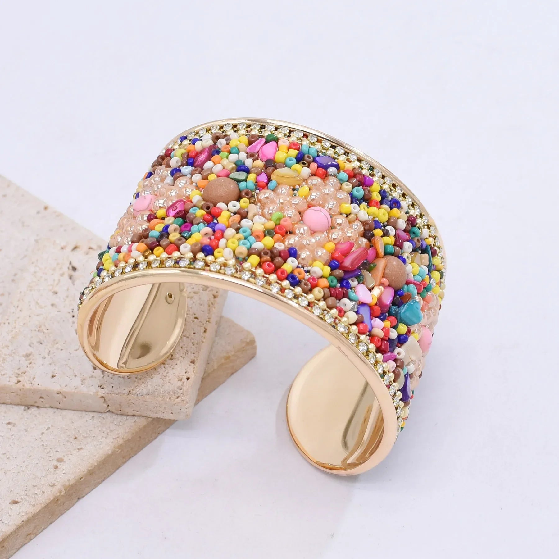 Bohemian Colorful Rice Beads Handmade - Piña Colada