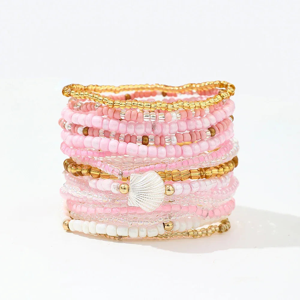 17Pcs/Set New Beach Bracelet - Piña Colada