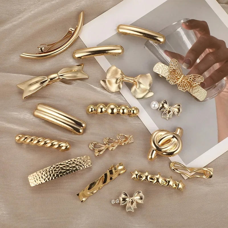 Metal Irregular Double-Layer Hair Bands - Piña Colada