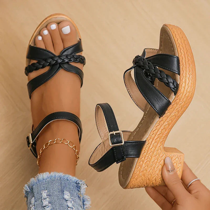 High Heels Sandals Chunky Platform - Piña Colada