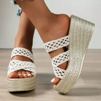 Thick Sole Slides Platform - Piña Colada