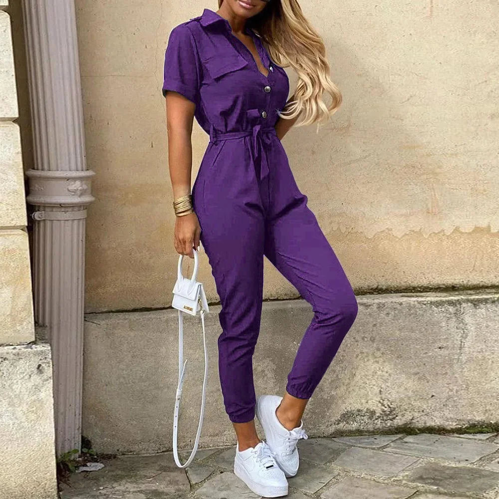 Monochrome Jumpsuit - Piña Colada