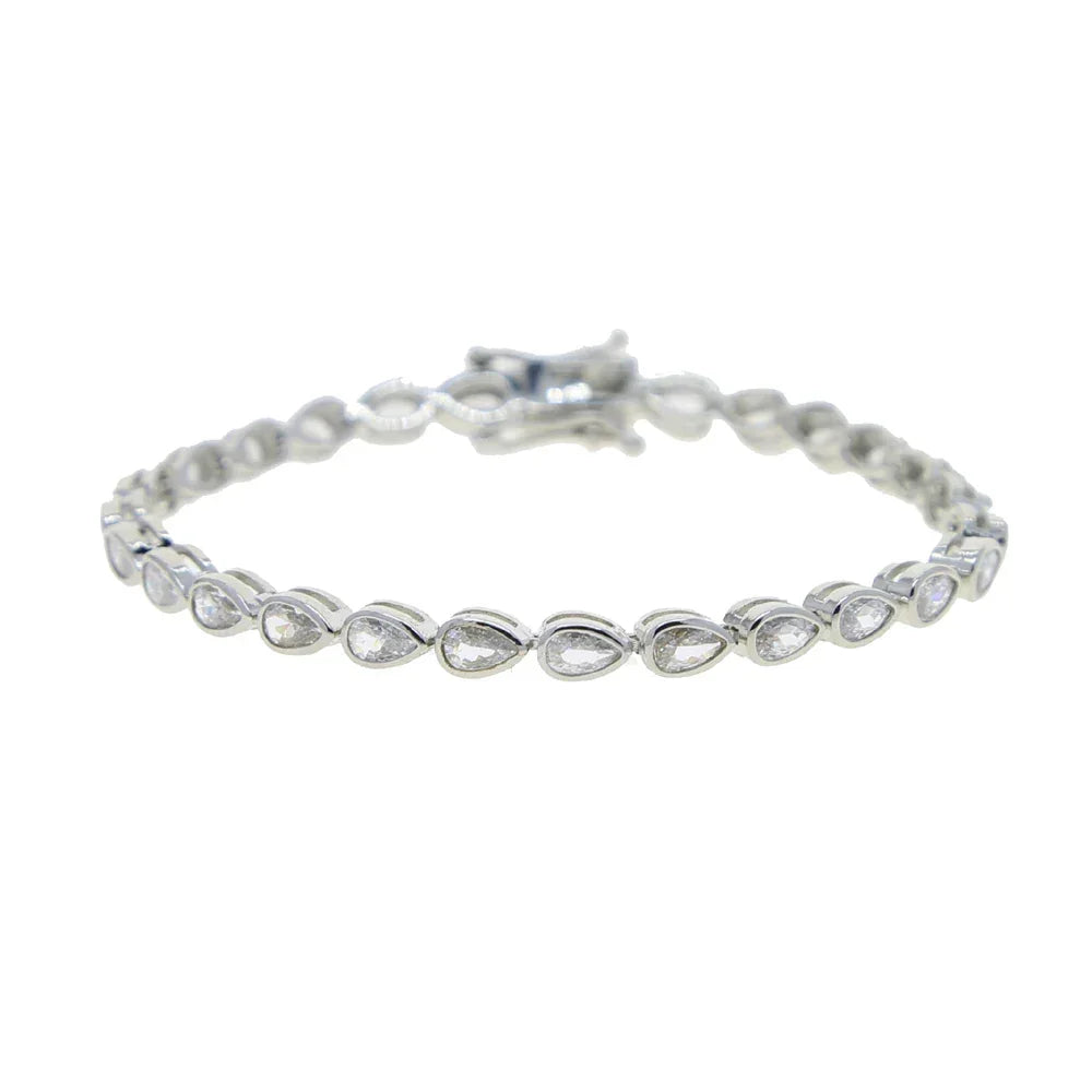 Zirconia Tennis Chain Bracelet - Piña Colada