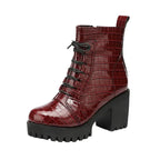 Ankle Boots Bright Leather - Piña Colada