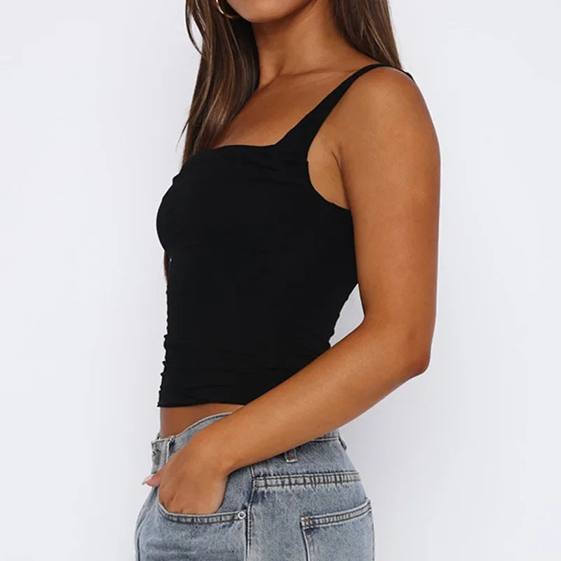 Tank Tops Backless Streetwear - Piña Colada