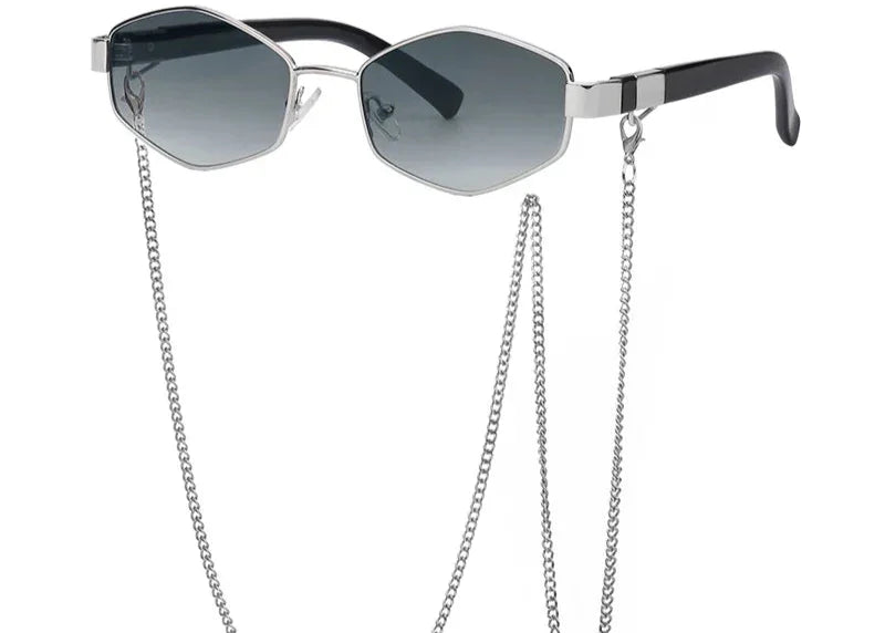 Small Frame Hexagon Sunglasses - Piña Colada