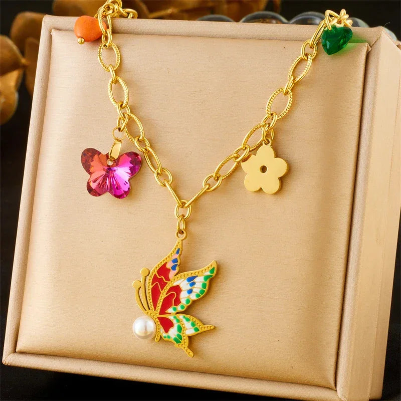 316L Stainless Steel Necklace New Trend - Piña Colada