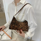 PU Leather Leopard Armpit Purse Bag - Piña Colada