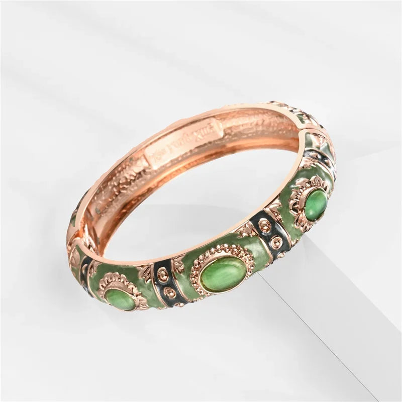 Bohemian Round Metal Bracelet - Piña Colada