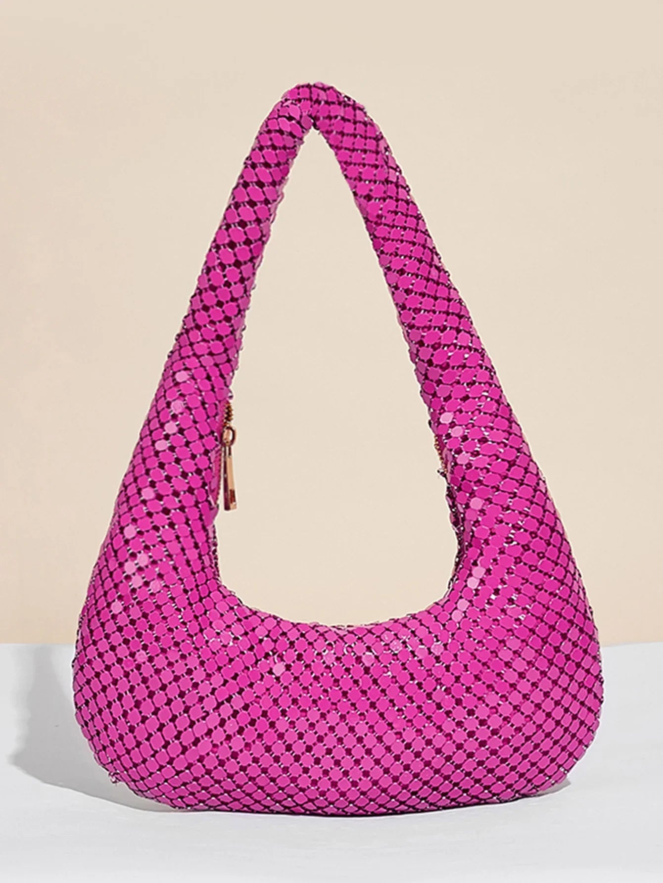 Metallic Sequin Boho Bag - Piña Colada