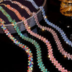 Full Rhinestone Choker - Piña Colada