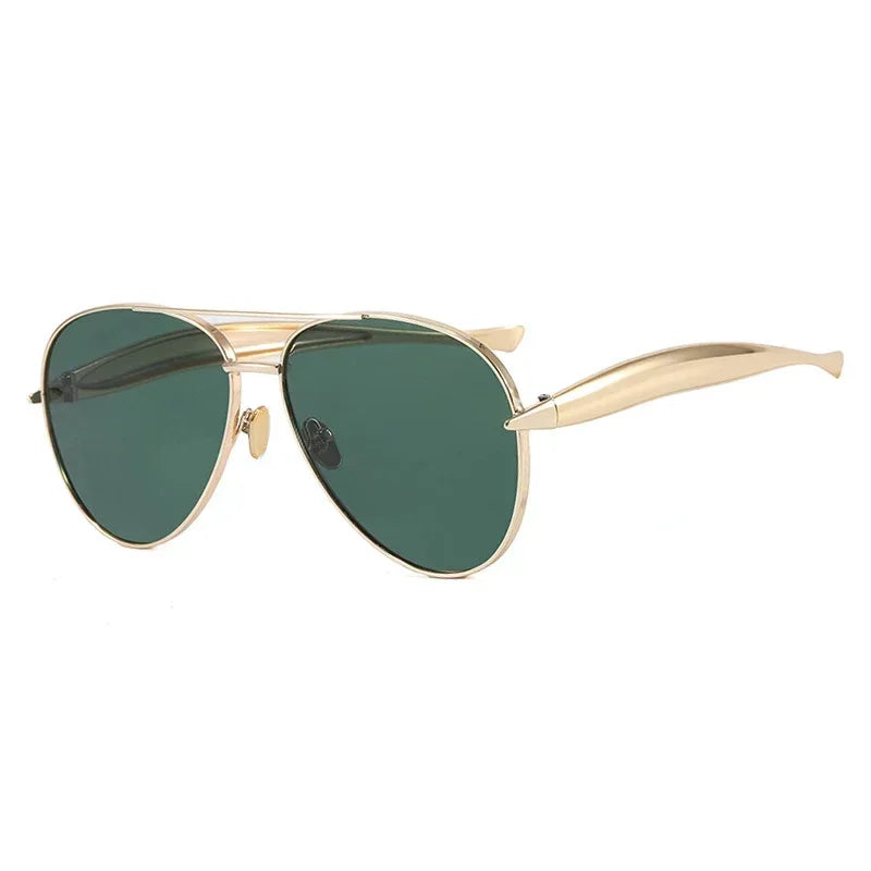 Vintage Metal Pilot Sunglasses - Piña Colada