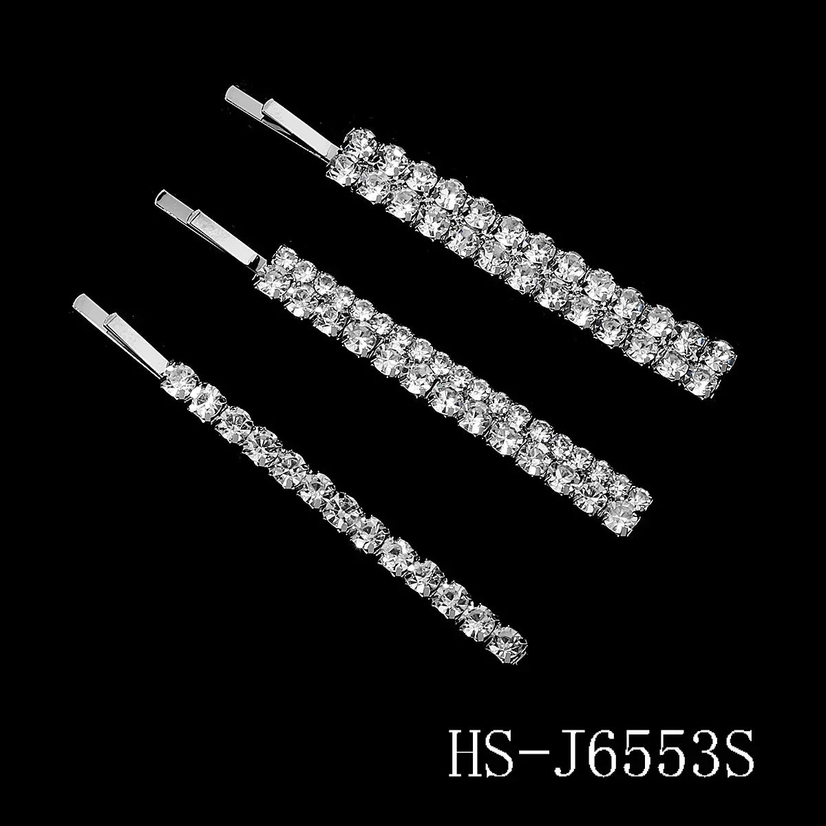 Clear Crystal Hair Pins - Piña Colada