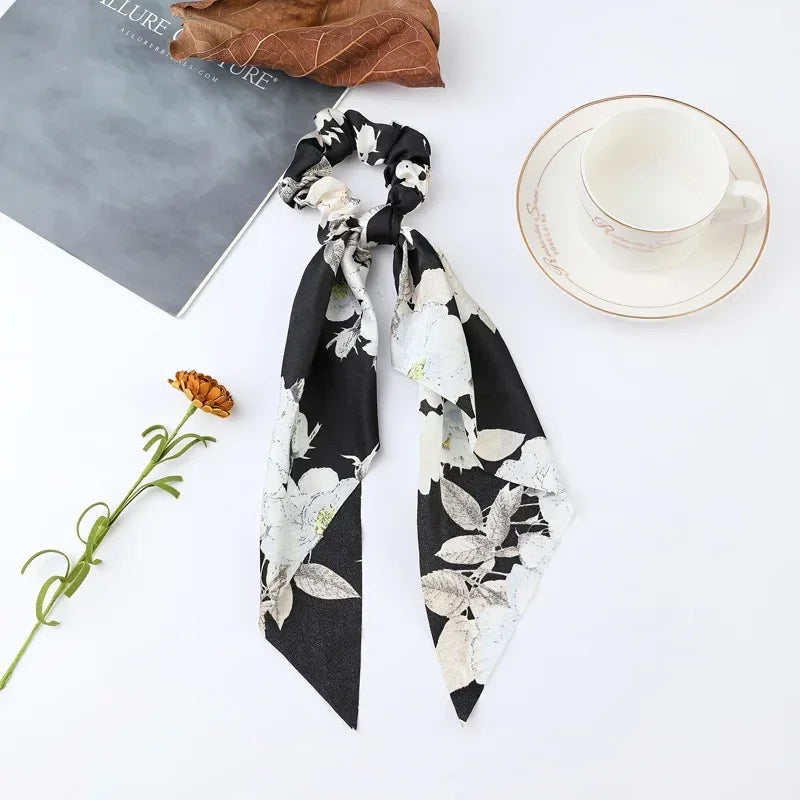Satin Scrunchie Scarf - Piña Colada