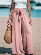 Wide Leg Loose Pants - Piña Colada