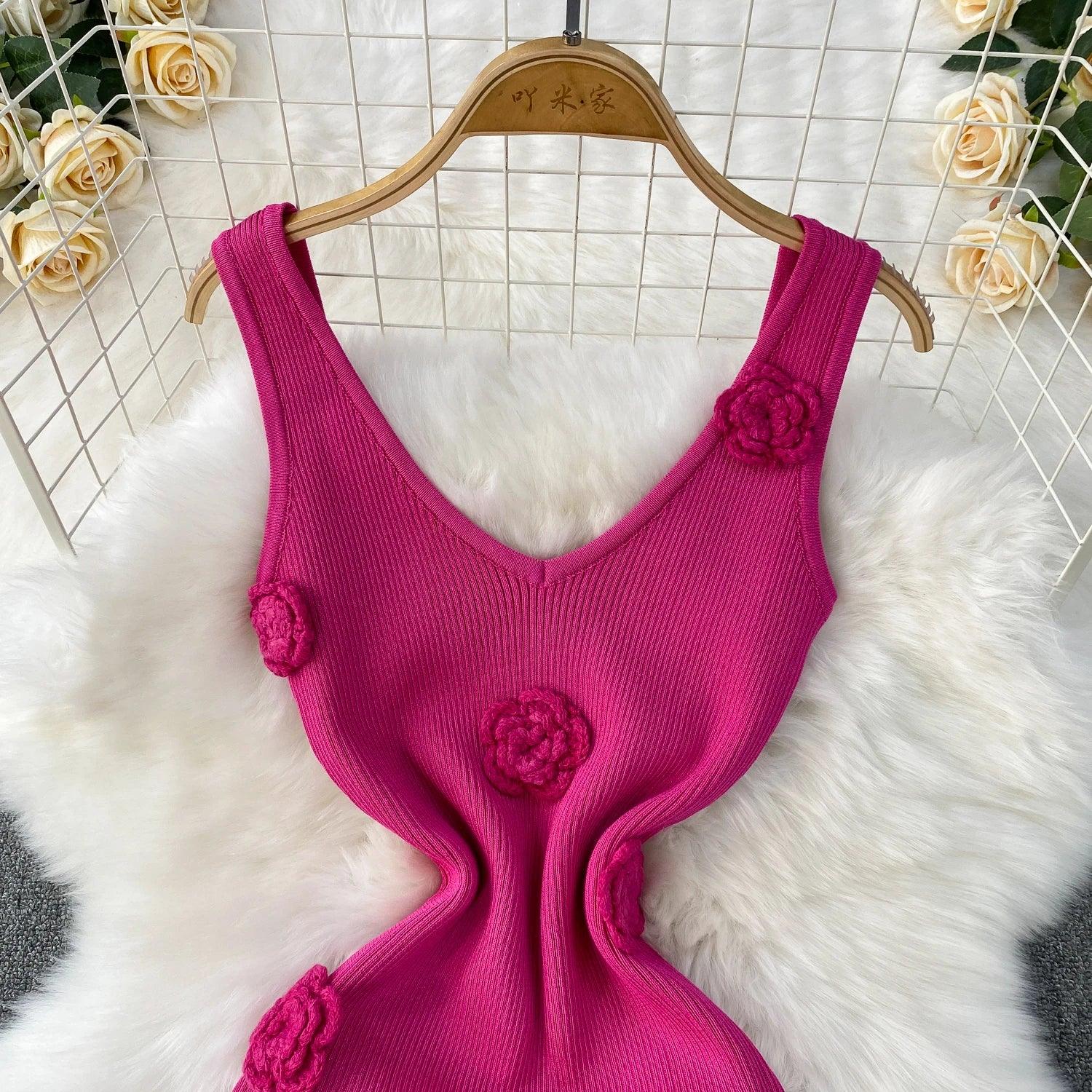 Chic Off Bodycon Dress Wrap Knitted - Piña Colada