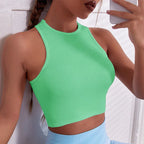 Striped Stretch Knit Tank Top - Piña Colada