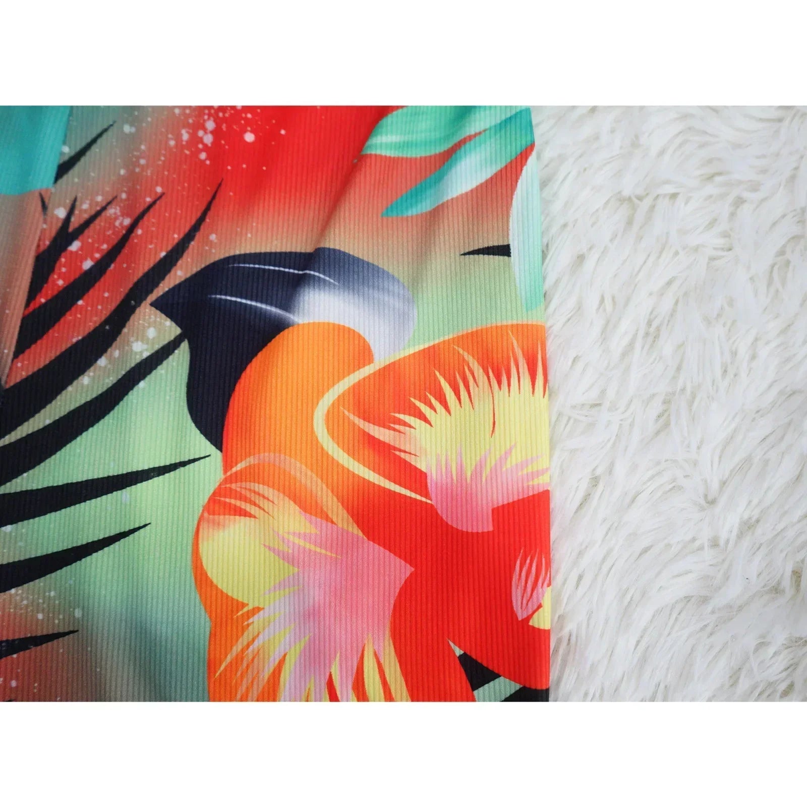Floral Bodycon Jumpsuit - Piña Colada