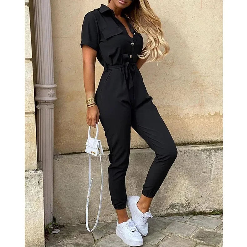Monochrome Jumpsuit - Piña Colada