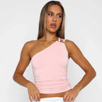 Cutenova Beaded Knit Tank Top – Sparkle in Casual Comfort - Piña Colada