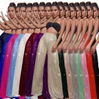 High Waist Loose Sequin Wide Leg Pants - Piña Colada
