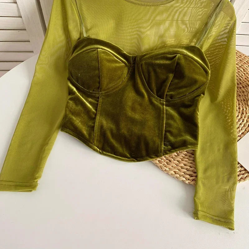 Velvet Short Top - Piña Colada