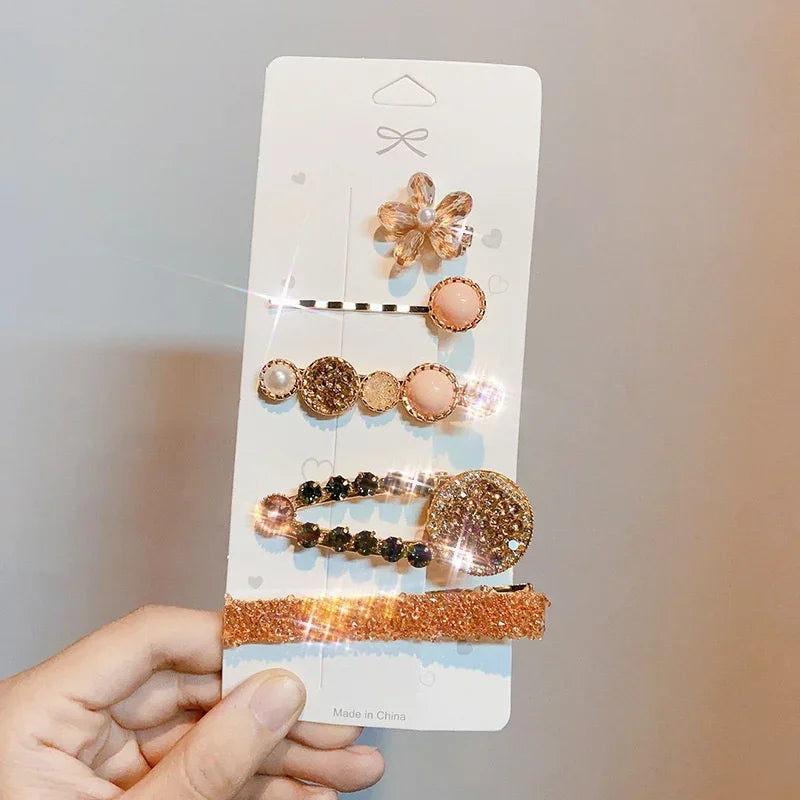 Trendy Geometric Hairpins for Women - Piña Colada