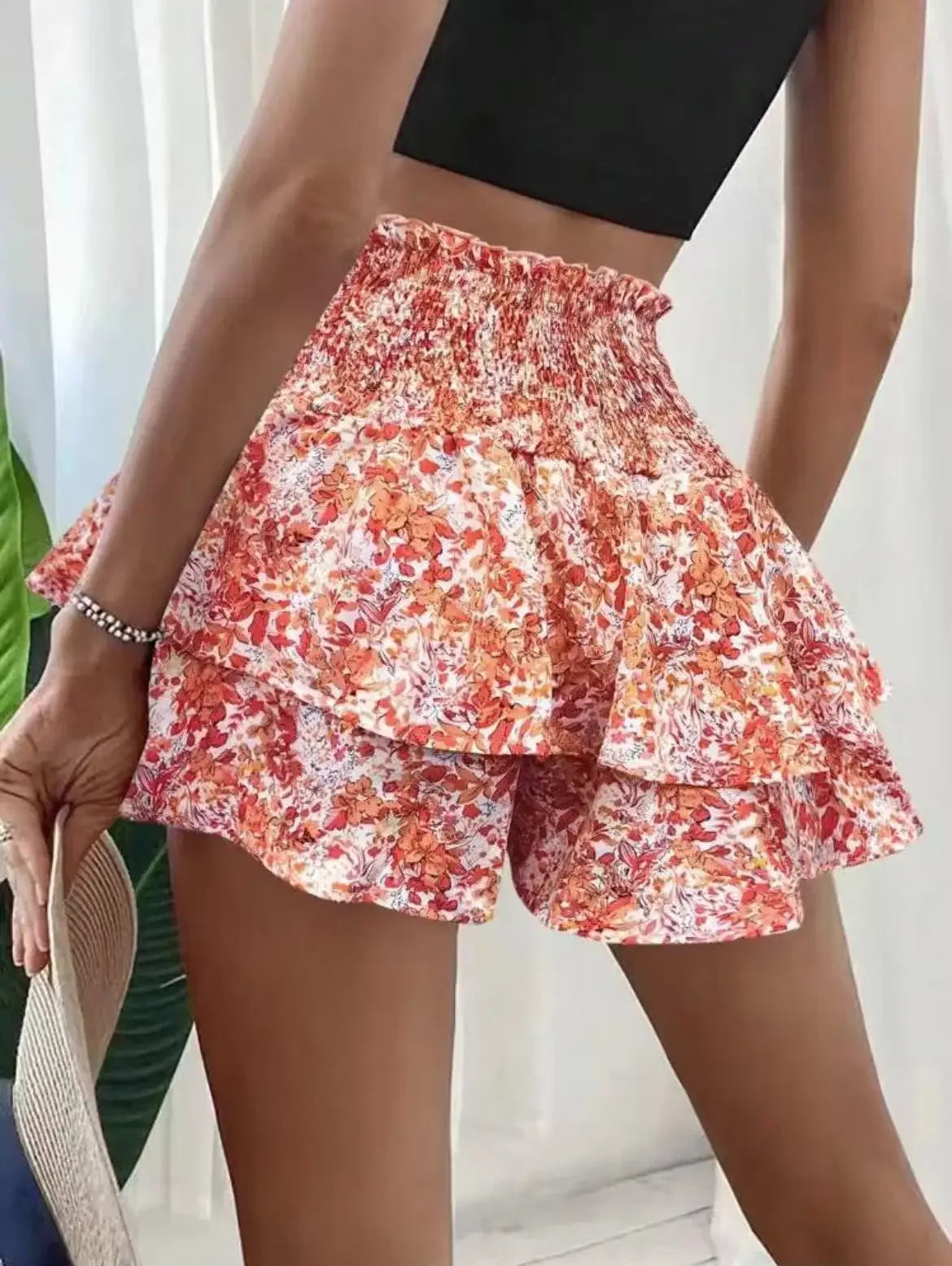 Floral Shorts - Piña Colada