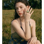 Multi-Color Crystal Ring