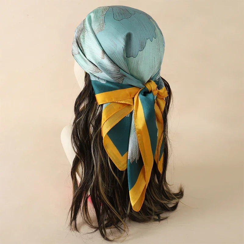 Bohemian Silk Scarf - Piña Colada