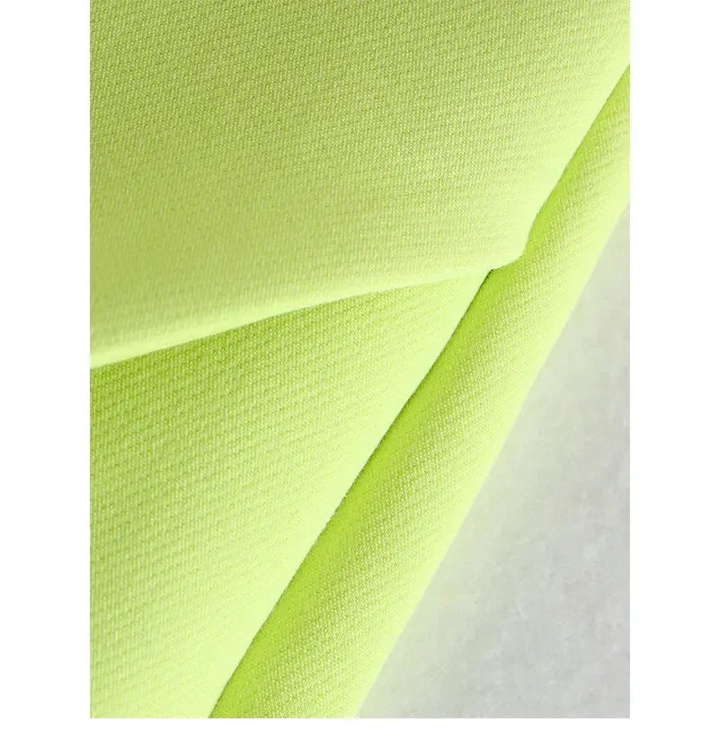 Asymmetrical High Waist Zipper Shorts - Piña Colada
