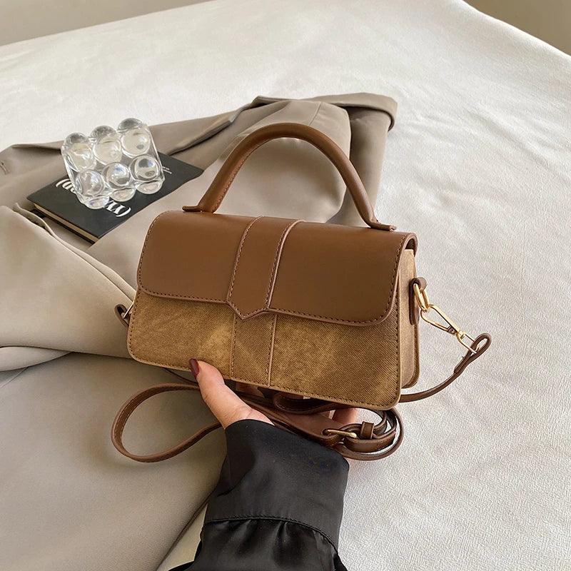 Leather Shoulder Bag - Piña Colada