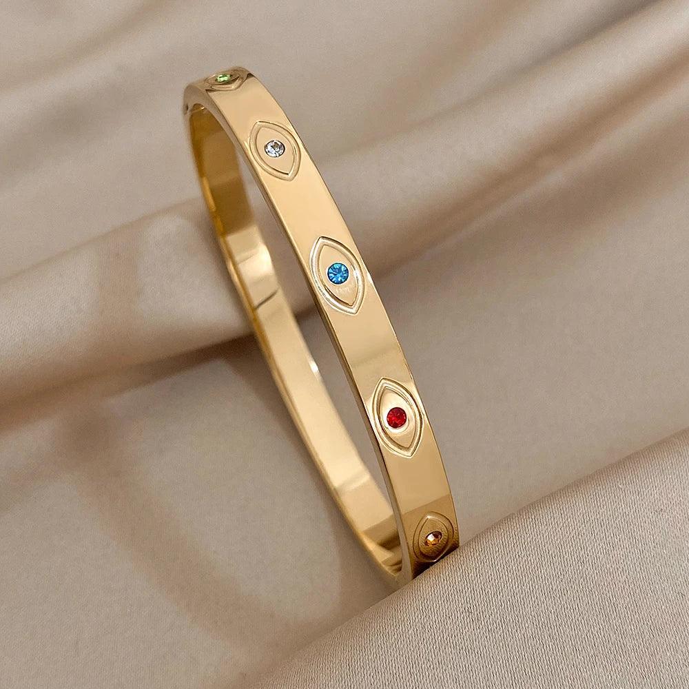 Evil Eye Bracelet Stainless Steel - Piña Colada